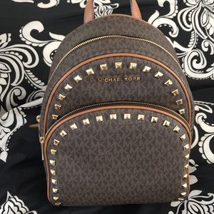 Michael Kors Abbey Medium Studded Backpack